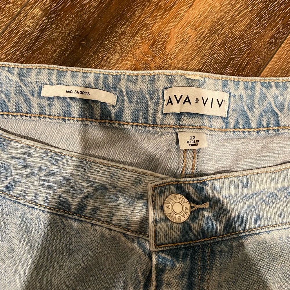 Ava & Viv Light Blue Denim Shorts